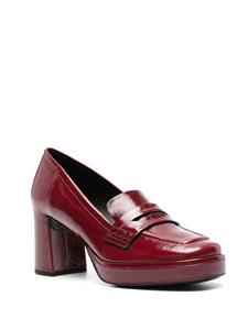 Del Carlo Holly leren pumps - Rood