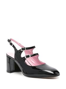 Carel Paris 70mm lakleren pumps - Zwart