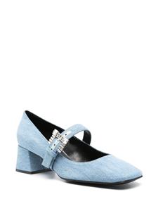 Sergio Rossi Mary Jane denim pumps - Blauw