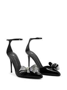 Giuseppe Zanotti Mahrtina pumps met strikdetail - Zwart