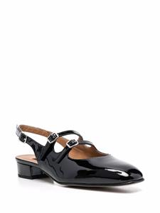 Carel Paris Lakleren slingback pumps - Zwart