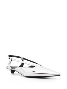 Proenza Schouler Point slingback pumps met puntige neus - Zilver