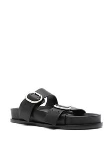 Jil Sander Leren sandalen - Zwart