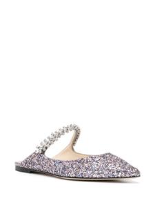 Jimmy Choo Ballerina's met pailletten - Paars