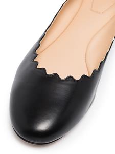 Chloé Lauren leren ballerina pumps - Zwart