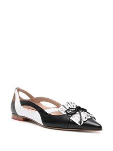 Scarosso Classic leren ballerina's - Zwart