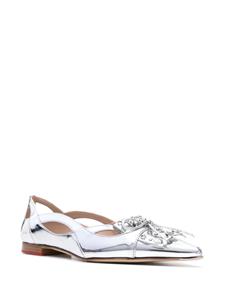 Scarosso x Paula Cademartori Moon metallic ballerina's - Zilver