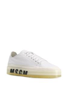 MSGM Sneakers met oversized zool - Wit