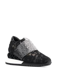 Le Silla Sneakers verfraaid met bergkristallen - Zwart