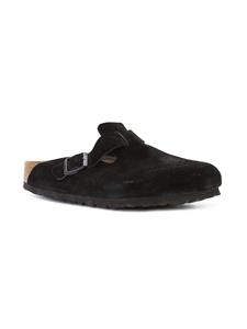 Birkenstock buckled slippers - Zwart