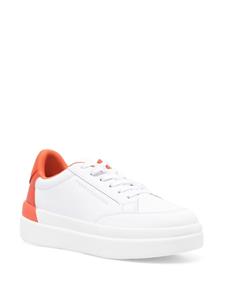Tommy Hilfiger Sneakers met plateauzool - Wit