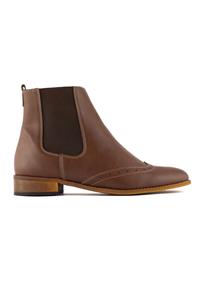 FAIRMA ETHICAL DESIGN Damen vegan Stiefel Pauli Nuss Hellbraun