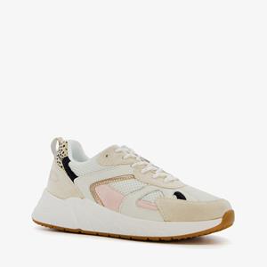 Blue Box dames sneakers beige met panterprint