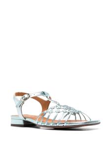 Chie Mihara Sandalen met metallic-effect - Blauw