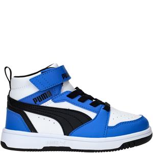 Puma Rebound V6 Mid Halfhoge Sneaker Jongens Wit