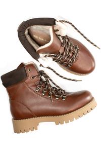 Will's Vegan Store Damen vegan Dock Boots Insulated Mk2 Chestnut