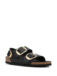 Birkenstock Milano leren sandalen - Zwart