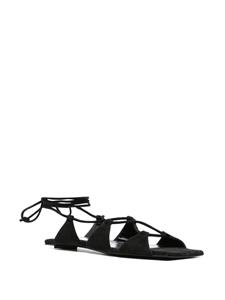 The Attico Renee suede sandals - Zwart