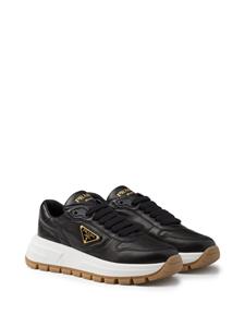 Prada Leren sneakers - Zwart