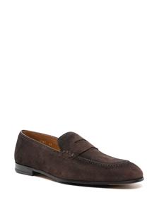 Suède penny loafers - Bruin