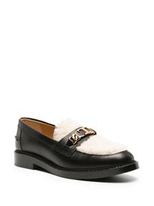 Tod's Loafers met lammy vlak - Zwart