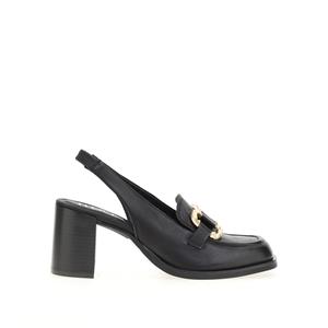Mjus Slingback loafers in leer met hak