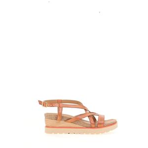 Mjus Sandalen met sleehak, in leer