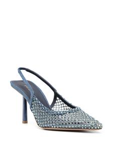 Le Silla Gilda pumps verfraaid met kristallen - Blauw