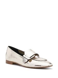 Del Carlo snakeskin-effect leather loafers - Goud