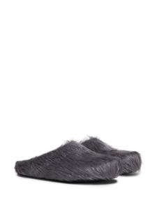 Marni Fussbett calf-hair clogs - Grijs