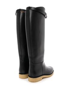Hermès Pre-Owned pre-owned Faustine leather boots - Zwart