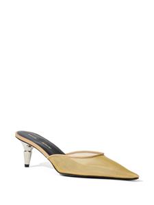 Proenza Schouler Spike 60 mm mesh muiltjes - Geel