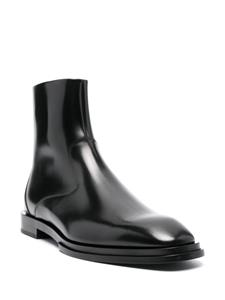 Alexander McQueen Leren laarzen - Zwart