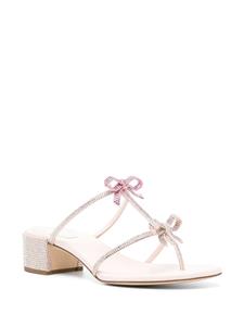 René Caovilla Caterina leren sandalen - Roze