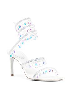 René Caovilla Chandelier verfraaide sandalen - Wit