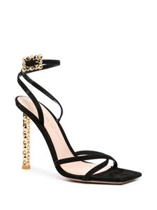 Gianvito Rossi Wonder 105mm suede sandals - Zwart