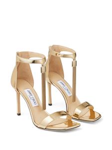 Jimmy Choo Vinca lakleren sandalen - Goud