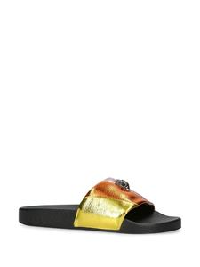 Kurt Geiger London Meena Eagle slippers met open neus - Goud