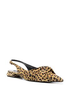 Roberto Cavalli Le Pettegole muiltjes met luipaardprint - Bruin