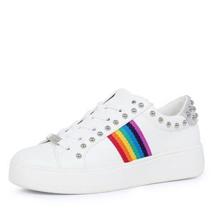 Steve Madden Belle rainbow sneaker wit