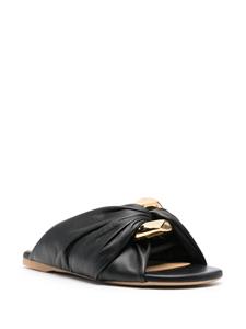 JW Anderson Corner leren muiltjes - Zwart
