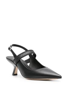 Vic Matie sculpted-heel slingback pumps - Zwart