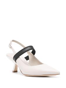 Vic Matie sculpted-heel slingback pumps - Beige