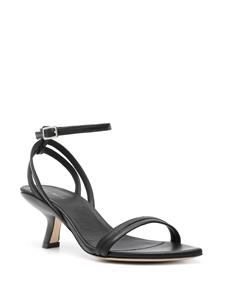 Vic Matie sculpted-heel leather sandals - Zwart
