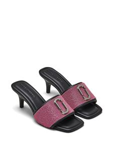 Marc Jacobs The J Marc crystal-embellished mules - Zwart