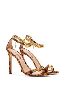 TOM FORD Zenith 105mm calf-hair sandals - Bruin
