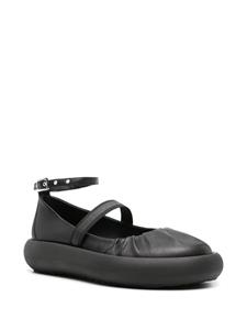 Vic Matie ankle-strap leather ballerina shoes - Zwart
