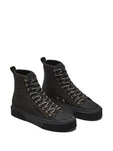 Marc Jacobs logo-debossed lace-up sneakers - Zwart