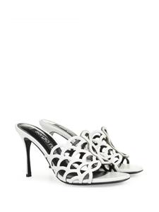 Sergio Rossi Sr Mermaid 90mm leather mules - Wit