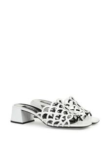 Sergio Rossi Sr Mermaid 45mm mules - Wit